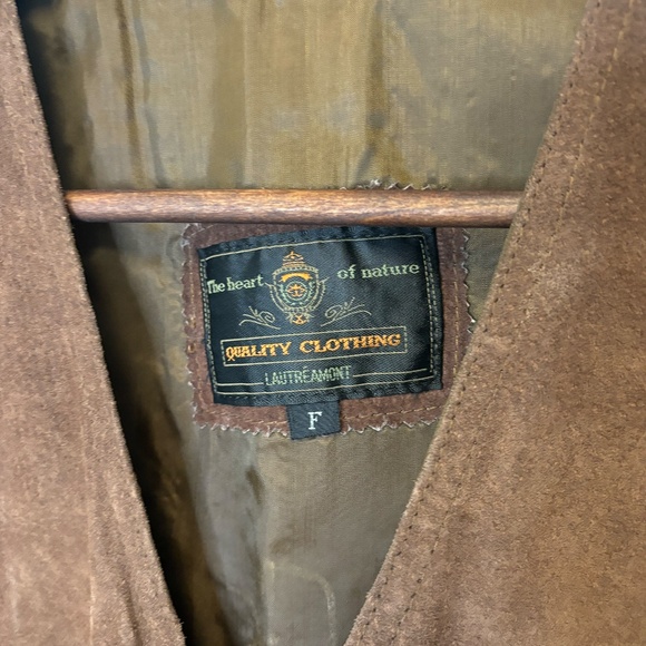 Lautreamont, Vintage Women's Suede Vest. Size F/M. - Picture 4 of 5